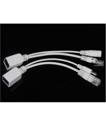 Gembird PP12-POE-0.15M-W UTP passive PoE adapter kit, White, 0.15 m