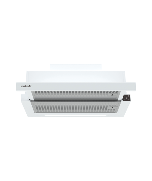 Вытяжка CATA, CAMPANA TFH 6830 GWH, Telescopic, Energy efficiency class A+++, Width 60 cm, 795 m³/h, Touch control, LED, White Вытяжка CATA, CAMPANA TFH 6830 GWH, Telescopic, Energy efficiency class A+++, Width 60 cm, 795 m³/h, Touch control, LED, White