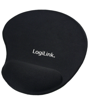 Mousepad with Gel Wrist Rest Support, Logilink ID0027 Black