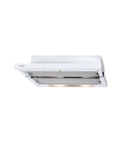 Õhupuhasti CATA, CAMPANA TF-5260 WH /L, Telescopic, Energy efficiency class D, Width 60 cm, 325 m³/h, Slider, LED, White