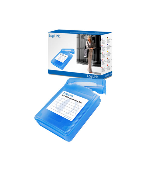 3,5" HDD protection box for 1 HDD, blue Logilink 3,5" HDD protection box for 1 HDD, blue Logilink