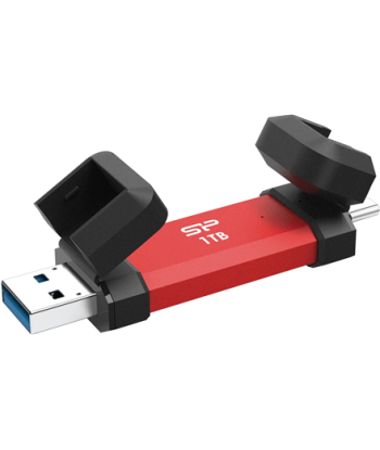 SILICON POWER DS72 Dual USB-C/USB 3.2 Gen 2, 1TB, Red | Silicon Power