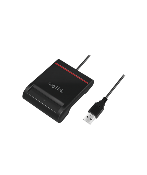 LogiLink USB 2.0 Smart ID Card Reader CR0047 - Black LogiLink USB 2.0 Smart ID Card Reader CR0047 - Black