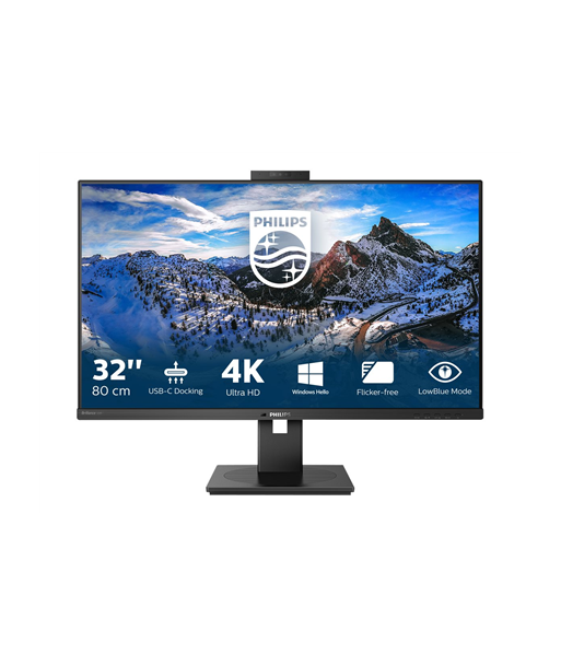 Philips, Monitor, 329P1H, 31.5", IPS, 4K UHD, 16:9, 60 Hz, 4 ms, 3840 x 2160, 350 cd/m², HDMI ports quantity 2, Black