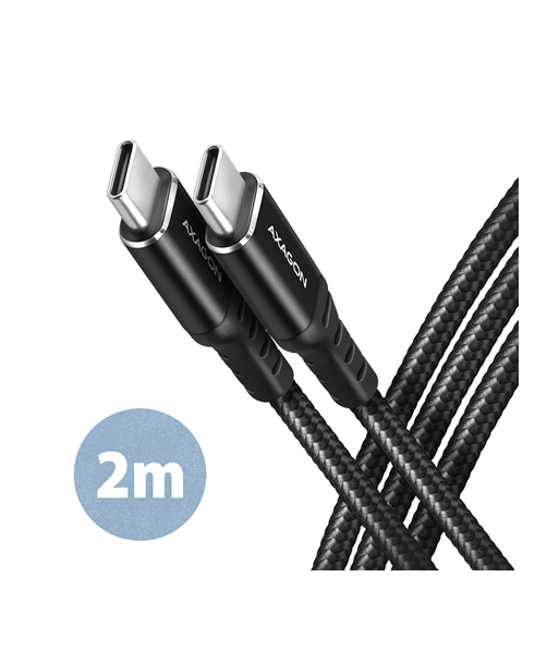 AXAGON BUCM-CM20AB HQ USB-C USB-C cable 2 m AXAGON BUCM-CM20AB HQ USB-C USB-C cable 2 m