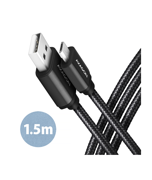 AXAGON BUMM-AM15AB HQ Micro USB USB-A cable 1.5 m AXAGON BUMM-AM15AB HQ Micro USB USB-A cable 1.5 m