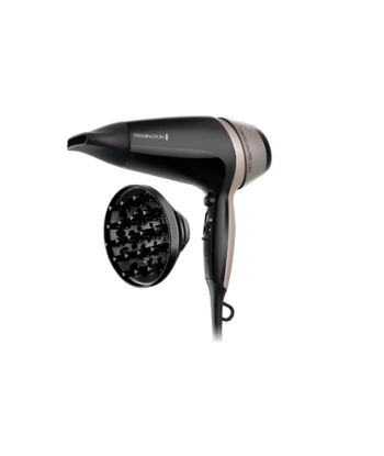 Föön Remington, Thermacare PRO 2300 D5715, 2300 W, Number of temperature settings 3, Ionic function, Diffuser nozzle, Black