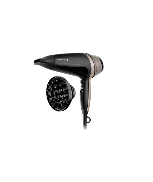Föön Remington, Thermacare PRO 2300 D5715, 2300 W, Number of temperature settings 3, Ionic function, Diffuser nozzle, Black