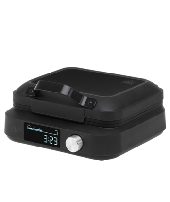 Vahvliküpsetaja Adler with LED Display, AD 3087, 2200 W, Number of pastry 2, Belgium, Black