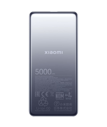 Xiaomi Ultra Slim Power Bank, 5000 mAh, USB-C, Gray
