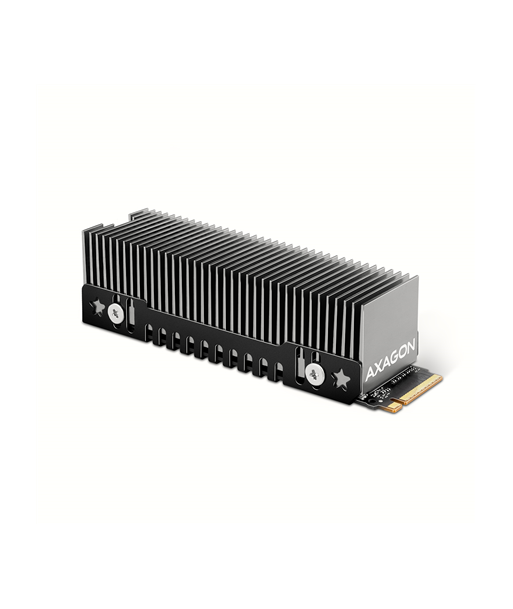 AXAGON CLR-M2XT ALU Heatsink for single or double-sided M.2 SSD, height 24mm