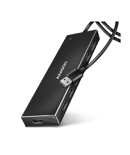 AXAGON SuperSpeed USB-A FLAT Hub | HUE-F7A