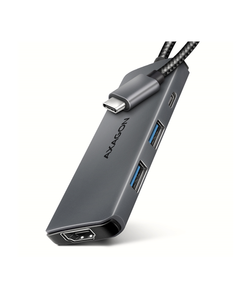 AXAGON HMC-5H8K USB 5Gbps hub, 2x USB-A, USB-C, HDMI 8k/30Hz, PD 100W