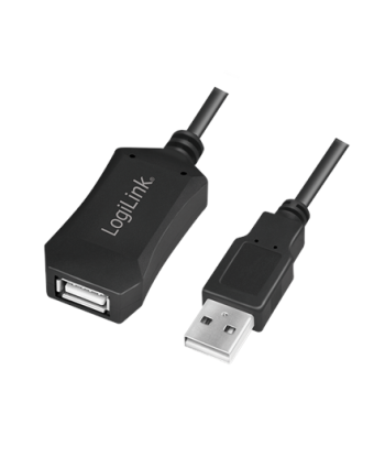 Logilink, USB 2.0 repeater 5m, USB-A to USB-A USB A male, USB A female