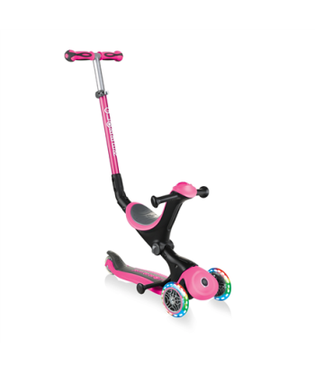 Globber, Scooter, Pink, Scooter Go Up Deluxe Lights