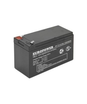 BATTERY 12V 7.2AH VRLA/EP7.2-12 T2 EUROPOWER EMU