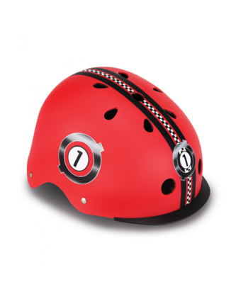 Globber Helmet Elite Lights, XS/S (48-53cm), Red, 507-102 | Globber