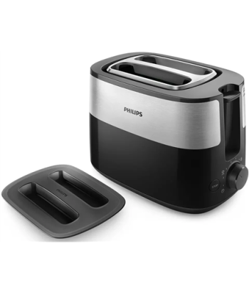 Philips, Toaster, HD2517/90 Daily Collection, Power 830 W, Number of slots 2, Housing material Plastic, Black/Stainless Steel