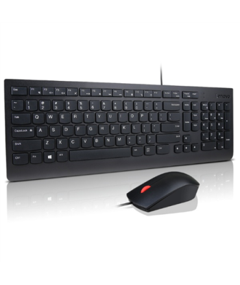 Lenovo Essential Wired Keyboard and Mouse Combo AI U.S. English with Euro symbol (103P) | Lenovo