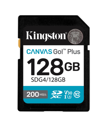 KINGSTON 128GB UHS-I SD Memory Card (Class 10, U3, V30)