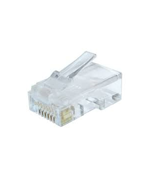 Modular plug (adapter) 8P8C for solid CAT6 LAN cable, 10 pcs per bag | Cablexpert