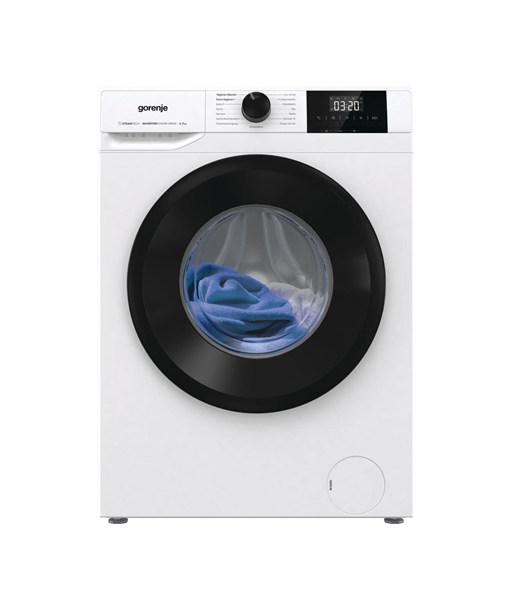 Pesumasin Gorenje, W3NGPI72SBS, Energy efficiency class B, Front loading, Washing capacity 7 kg, 1200 RPM, Depth 43.5 cm