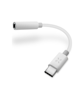 FIXED Link AdapterUSB-C/3.5mm jack, White