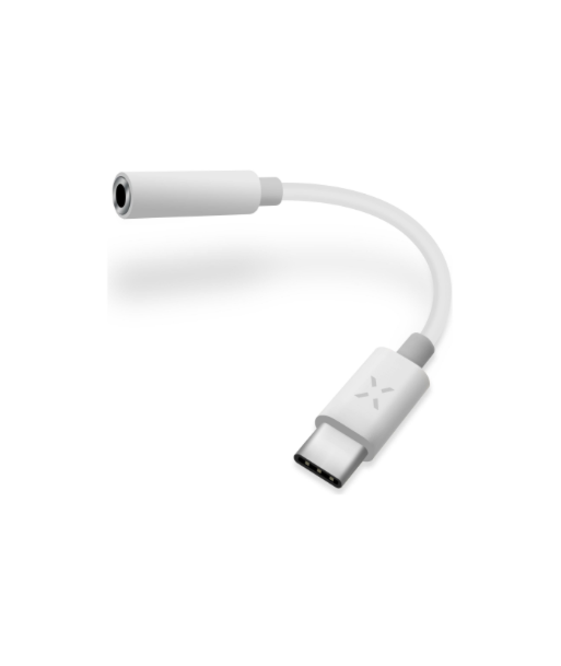 FIXED Link AdapterUSB-C/3.5mm jack, White