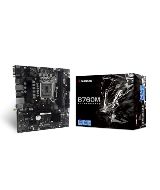 Mainboard BIOSTAR Intel B760 Express LGA1700 Micro-ATX Memory DDR5 Memory slots 2 1xPCI-Express 3.0 1x 1xPCI-Express 4.0 16x