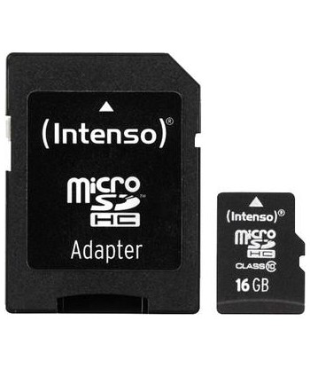 MEMORY MICRO SDHC 16GB C10/W/ADAPTER 3413470 INTENSO