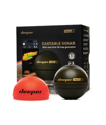 Deeper Smart Sonar Chirp+3, Sonar, Wi-Fi, Brown Green