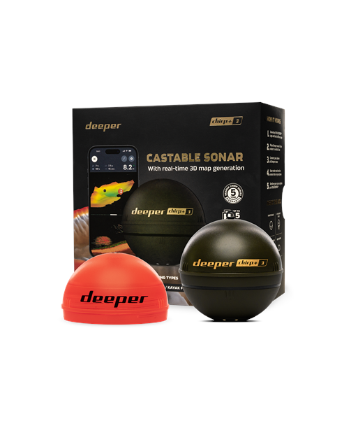 Deeper Smart Sonar Chirp+3, Sonar, Wi-Fi, Brown Green Deeper Smart Sonar Chirp+3, Sonar, Wi-Fi, Brown Green