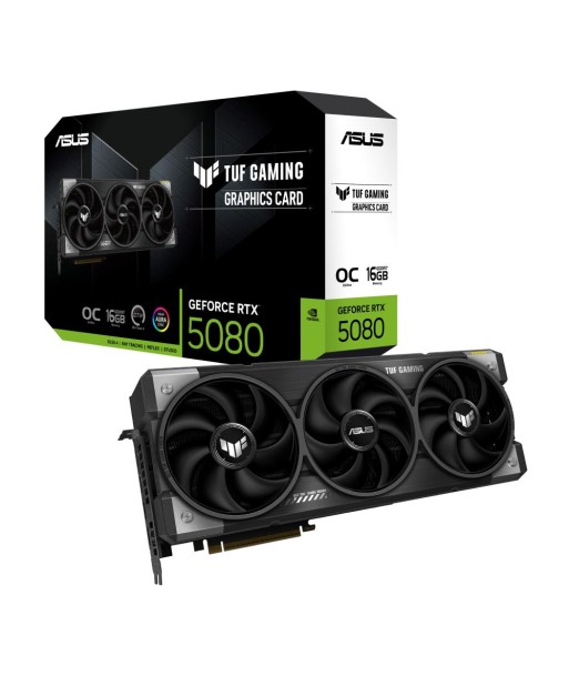 Videokaart ASUS NVIDIA GeForce RTX 5080 16 GB GDDR7 256 bit PCIE 5.0 16x Triple slot Fansink 2xHDMI 3xDisplayPort