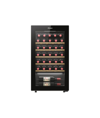 Veinikülmik Candy, 438063, Energy efficiency class G, Free standing, Bottles capacity 34, Black