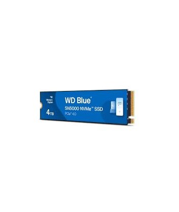 SSD WESTERN DIGITAL Blue SN5000 4TB M.2 PCIe Gen4 NVMe Write speed 5000 MBytes/sec Read speed 5500 MBytes/sec 2.38mm TBW 1200