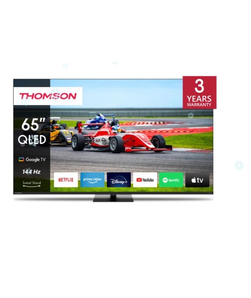 ТВ THOMSON 65" 4K/Smart QLED 3840x2160 Wireless LAN Bluetooth Google TV Black 65QG7C14 ТВ THOMSON 65" 4K/Smart QLED 3840x2160 Wireless LAN Bluetooth Google TV Black 65QG7C14