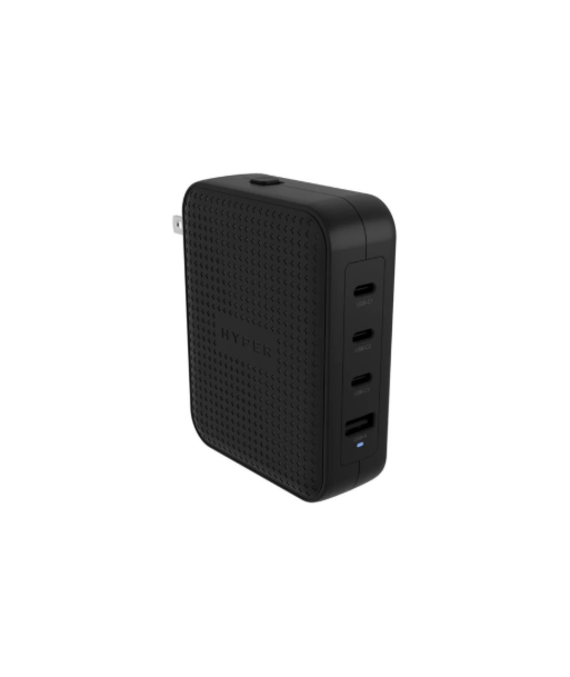 Hyper HyperJuice 145W USB-C GaN Travel Charger with 4 Ports - Black Hyper HyperJuice 145W USB-C GaN Travel Charger with 4 Ports - Black