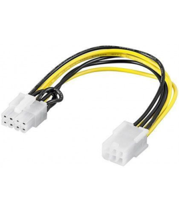 Goobay 93635 Power cable/adapter for PC graphics card, PCI-E/PCI Express, 6-pin to 8-pin, 0.2m
