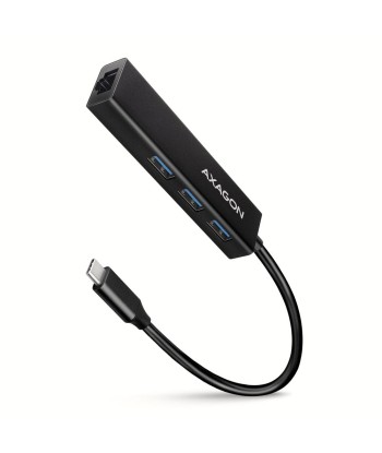 I/O HUB USB-C 4PORT GLAN/0.2M HMC-GL3A AXAGON