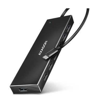 I/O HUB USB-C 7PORT FLAT/0.3M HUE-F7C AXAGON