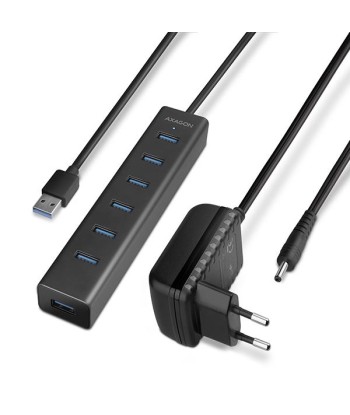 I/O HUB USB3.0 7PORT CHARGING/W/AC 1.2M HUE-SA7BP AXAGON