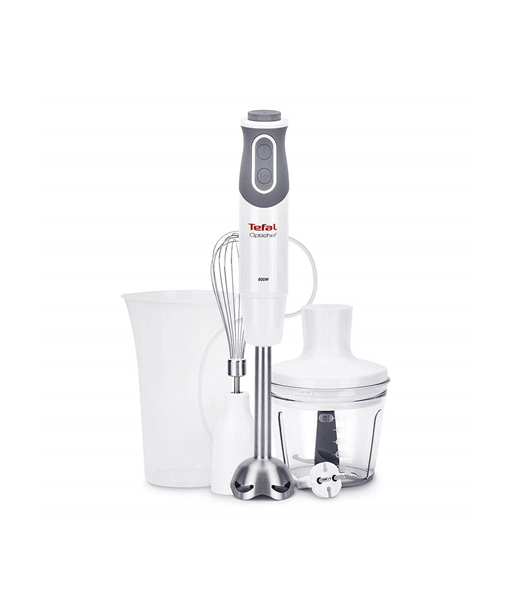 TEFAL, Blender, Optichef 3-in-1 HB643138, Hand Blender, 800 W, Number of speeds 20, Turbo mode, Chopper, White/Grey TEFAL, Blender, Optichef 3-in-1 HB643138, Hand Blender, 800 W, Number of speeds 20, Turbo mode, Chopper, White/Grey