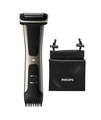 Philips, Showerproof body groomer, BG7025/15, Body groomer, Number of length steps 5, Black/Stainless