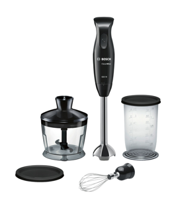 Bosch, Blender, CleverMixx MSM2650B, Hand Blender, 600 W, Number of speeds 12, Chopper, Black