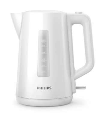 Чайник Philips, Series 3000, HD9318/00, Electric, 2200 W, 1.7 L, Plastic, 360° rotational base, White