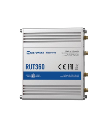 Teltonika Industrial Cellular Router RUT360 LTE CAT6 	1 x LAN ports, 10/100 Mbps, compliance with IEEE 802.3, IEEE 802.3u