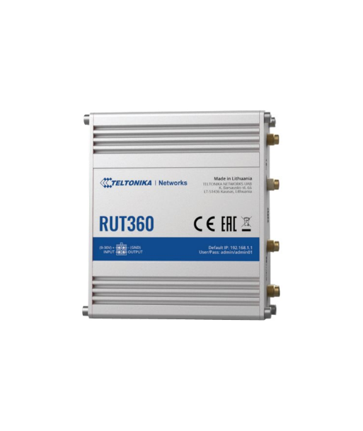 Teltonika Industrial Cellular Router RUT360 LTE CAT6 1 x LAN ports, 10/100 Mbps, compliance with IEEE 802.3, IEEE 802.3u Teltonika Industrial Cellular Router RUT360 LTE CAT6 1 x LAN ports, 10/100 Mbps, compliance with IEEE 802.3, IEEE 802.3u