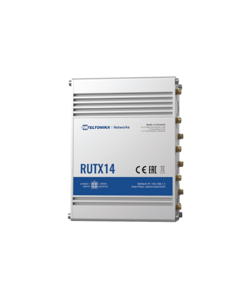 LTE Cat 12 Router, RUTX14, 802.11ac, 867 Mbit/s, 10/100/1000 Mbps Mbit/s, Ethernet LAN (RJ-45) ports 5, MU-MiMO Yes, 4G