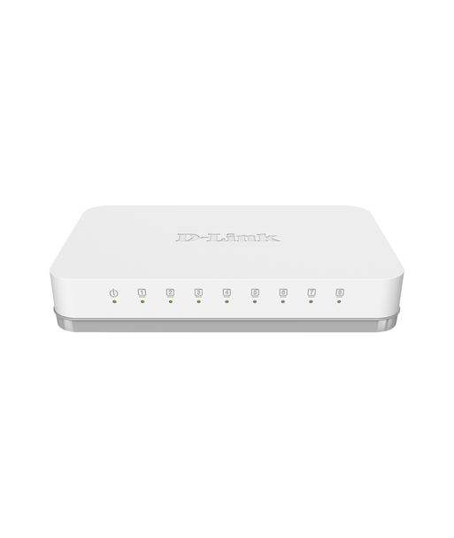D-Link, Switch, GO-SW-8G/E, Unmanaged, Desktop, Gigabit Ethernet (copper) ports quantity 8