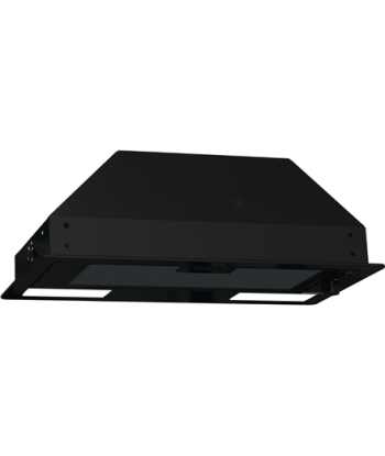 Õhupuhasti Gorenje, BHI681EB, Canopy, Energy efficiency class D, Width 58 cm, 370 m³/h, Mechanical control, LED, Black